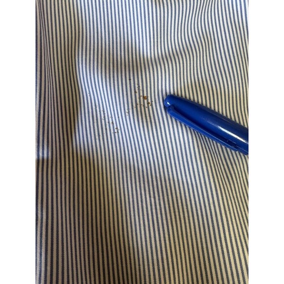 Polo Ralph Lauren Blaire Mens Navy Blue StripedLong Sleeve Button Down Shirt 2XL - Picture 5 of 7